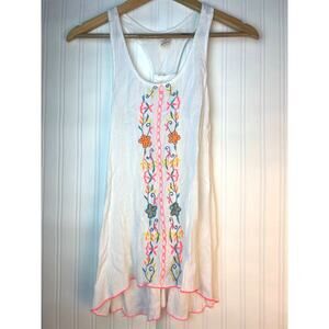 Shrinking Violet Embroidered RacerbackTank Womens XS